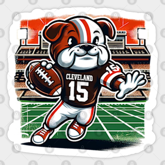 Joe Flacco Browns 15 Sticker by elegantelite